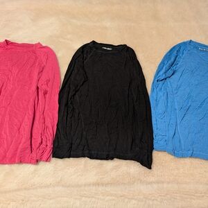 Mandala Under Scrub Top Trio - Black, Pink, and Blue